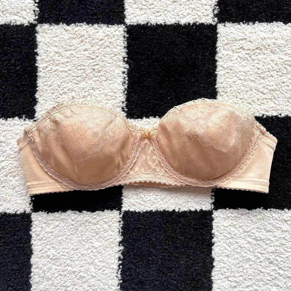 Vintage 80s Maidenform Strapless Bra 32B